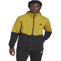 Adidas Gameday Zip Hoodie - Mustard/Black, Stylish, Comfortable HOODIE