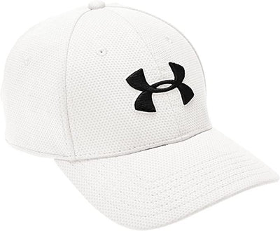 UNDER ARMOUR MENS BLITZRING 3.0 BASEBALL CAP ADJUSTABLE CLASSIC UA WHITE