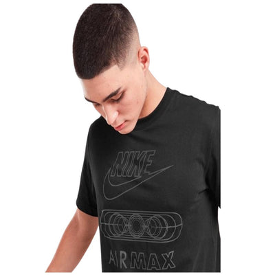 Nike Air Max Sportswear Tee Black/Silver - Classic Men’s Graphic Shirt