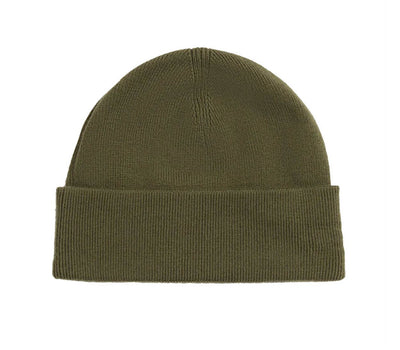 Fred Perry Green Merino Wool Beanie Stylish Men's Hat Wool Beanie