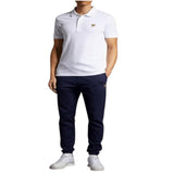 Lyle & Scott men's plain polo white t-shirt crew neck