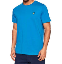 Lyle & Scott Men's Blue Crew Neck T-Shirt Casual Relaxed Fit