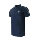 Sergio Tacchini Men's Polo Navy/White Tennis Style