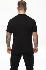 Ellesse Mens T Shirt Short Sleeve Crew Neck Casual Tee Top BLACK