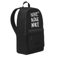 Nike Triple Word Logo Backpack Black Stylish and Durable School Bag Gym Travel