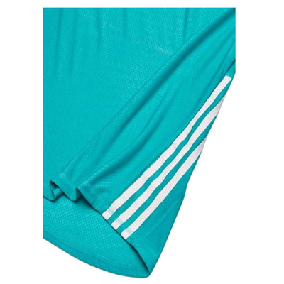 Adidas Kids GR 3 Stripe Tee Aqua/White, Boys/Girls T-Shirt