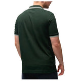 Fred Perry Men's Twin Tipped Polo Night Green/White Iconic Casual Shirt