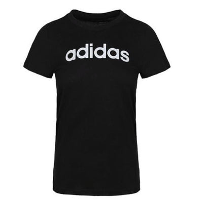 Adidas Women's Lin Slim Tee Black, Casual T-Shirt