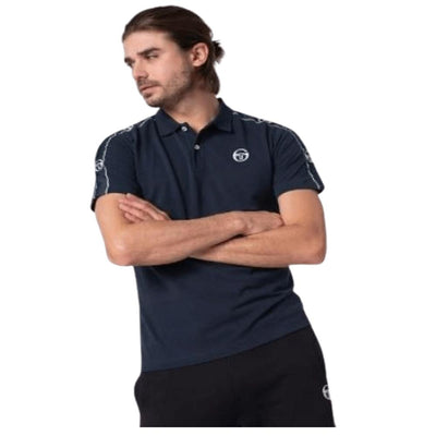 Sergio Tacchini mens tee black/white sportswear t-shirt