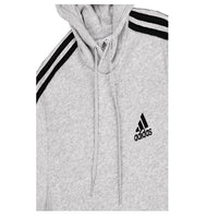 Adidas Men's Hoodie Sweatshirt Gray Casual Pullover with Logo