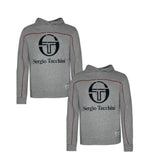 Sergio Tacchini Men's Ground Hoody Grey/Navy Athletic Hoodie Jacket