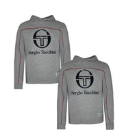 Sergio Tacchini Men's Ground Hoody Grey/Navy Athletic Hoodie Jacket