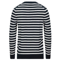 LYLE & SCOTT Breton Stripe Jumper Navy Men's Stylish Knit Pullover New