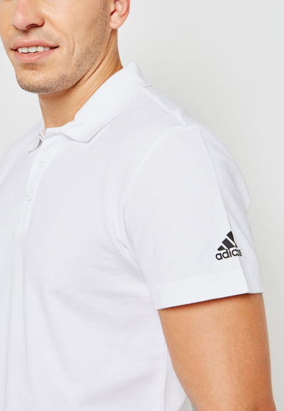 Adidas Men's  Polo White Shirt -Short Sleeve Sportswear