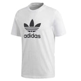 Adidas mens t-shirt white trefoil logo tee short sleeve