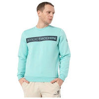 Sergio Tacchini Men's  Aqua/Navy Lightweight Sweater Top