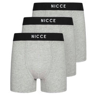 NICCE 3PK ALESI BOXERS GREY MARL – Men's Comfortable & Stylish Underwear Pack