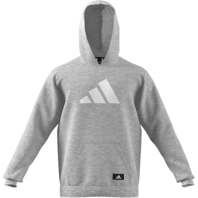 Adidas Hoodie Mens Grey FI 3 Bar Oh Hoodie Gym Pullover Sports Hoodie