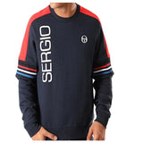 Sergio Tacchini Men's Sweatshirt Navy/White Sweat Top Jumper