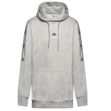 Adidas Tape Hoodie Grey Sweatshirt Men's Casual Sportswear