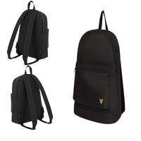 Lyle & Scott Core Backpack Black - Durable Travel School Bag , Lightweight