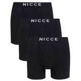 NICCE 3PK Cubar Boxers Black - Men's Premium Underwear Comfort Fit