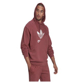 Adidas BLD FT OH Hoodie Burgundy Men’s Pullover Sweatshirt Casual