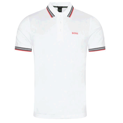 Hugo BOSS Paddy  White  Polo Shirt