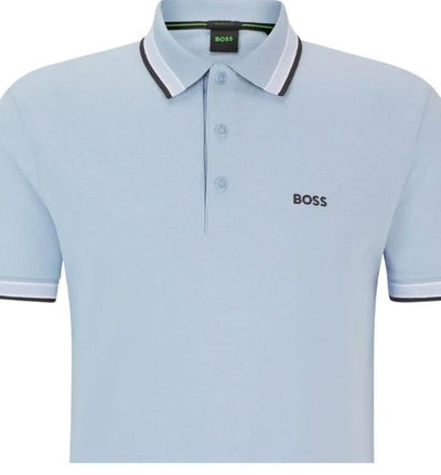 Boss Paddy Tipped  Natural Light Blue  Polo T-Shirt