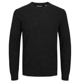 JACK & JONES JJEDAMIAN Melange Crew Neck Jumper - Men's Stylish Knit Sweater