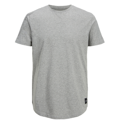 JACK & JONES JJENOA TEE LIGHT GREY MELANGE