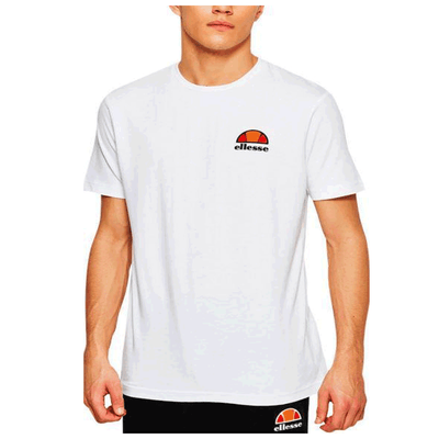 Ellesse White Short Sleeve T-Shirt Men's Casual Regular Fit Top