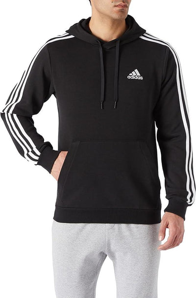 Adidas Hoodie Mens Black Gym Pullover Long Sleeve Hoodie Running Top