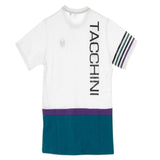 Sergio Tacchini mens tee white/ocean crew neck t-shirt