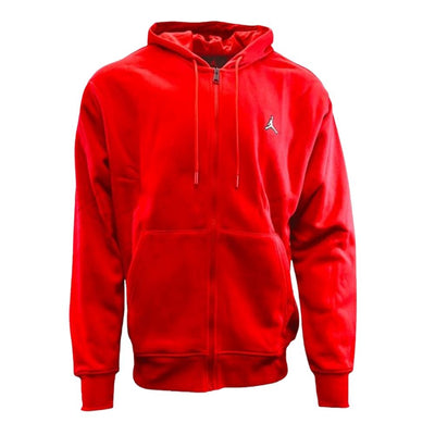 Nike Jordan FZ Hood Suit Red - Athletic Sweatshirt and Joggers with Side Pockets