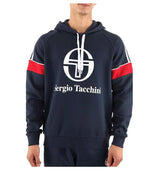 Sergio Tacchini Men's Dealtry Hoody Navy/White Athletic Hooded Sweatshirt