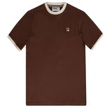 FILA Marconi Tee Brown/Orange Men's Retro T-Shirt