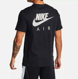 NIKE AIR T-Shirt - Black Cotton Crew Neck Men's Summer Retro Style T shirt