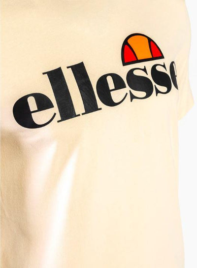 Ellesse Beige T-Shirt Regular Fit Men's Casual Short Sleeve Top