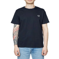 Fred Perry Navy Crew Tee Premium Men's Everyday Wear T SHIRT