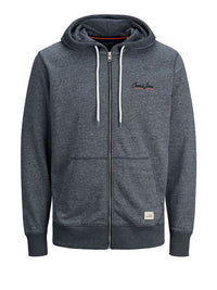 Jack&Jones Mens   BLACK MELANGE OH HOODIE