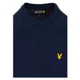 LYLE & SCOTT Crew Jumper Navy Men's Casual Knit Sweater Pullover