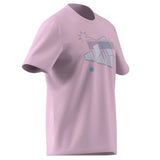 Adidas TNS Cat Tee Pink Women's Athletic T-Shirt Casual Sportswear