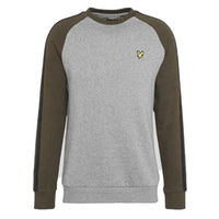 LYLE & SCOTT Colourblock Crew Grey Men's Stylish Casual Pullover Jumper