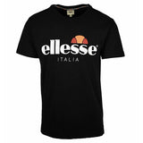 Ellesse Mens T Shirt Short Sleeve Crew Neck Casual Tee Top BLACK