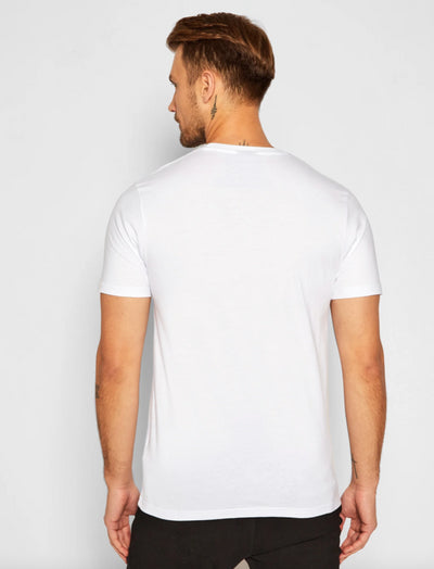 Ellesse White Short Sleeve T-Shirt Men's Casual Regular Fit Top