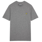 Lyle & Scott Men's plain tee Crew Neck L Grey Marl t-shirt