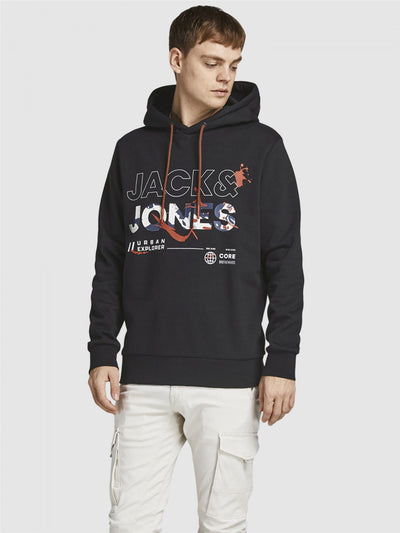 JACK & JONES  Regular Fit Men's Casual Pullover Hoodie