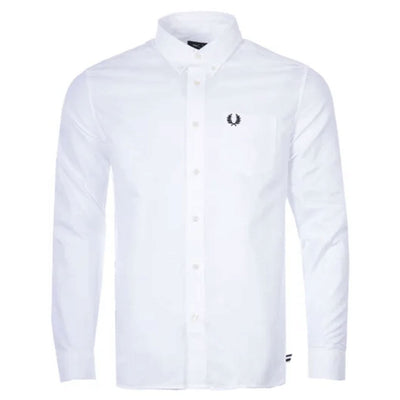 Fred Perry White Oxford Shirt Stylish Men's Smart Casual shirt