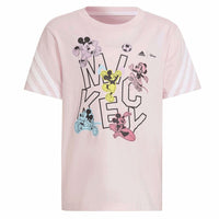 Adidas Disney Minnie Mouse Tee Pink for Kids Boys & Girls Cartoon Print Shirt